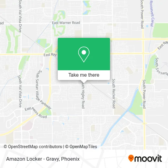 Amazon Locker - Gravy map