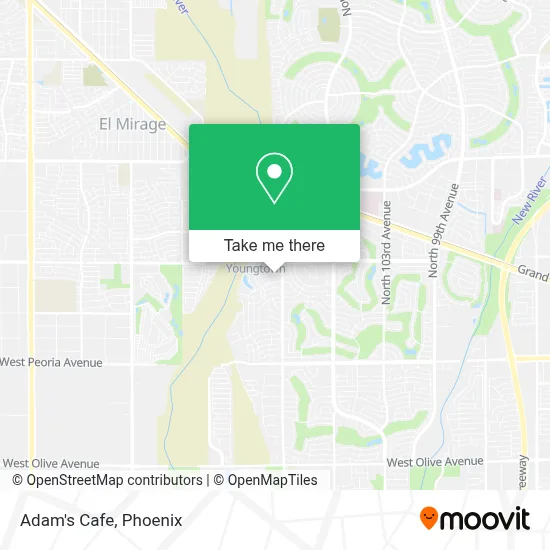 Adam's Cafe map