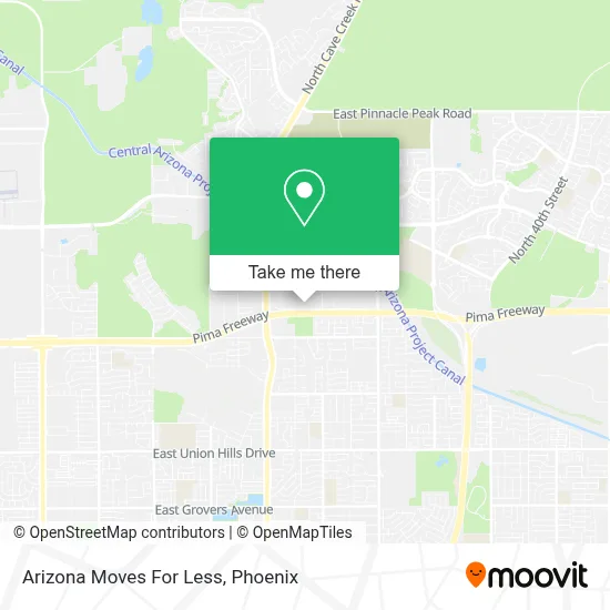 Arizona Moves For Less map