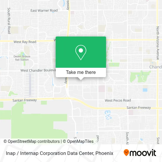 Inap / Internap Corporation Data Center map