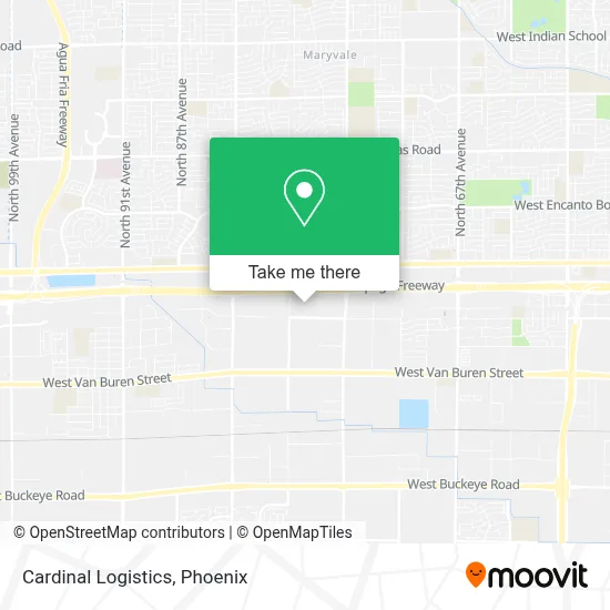 Cardinal Logistics map