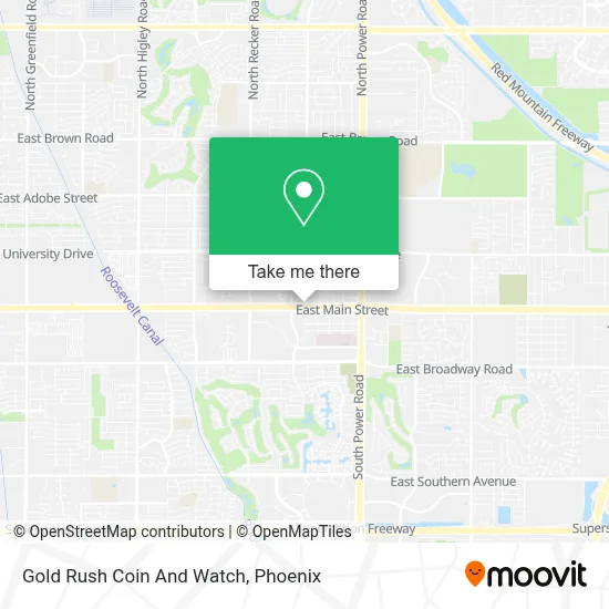 Gold Rush Coin And Watch map