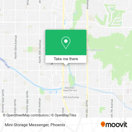 Mini-Storage Messenger map