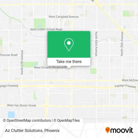 Az Clutter Solutions map