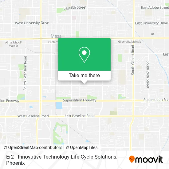 Er2 - Innovative Technology Life Cycle Solutions map