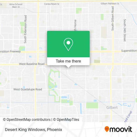 Desert King Windows map