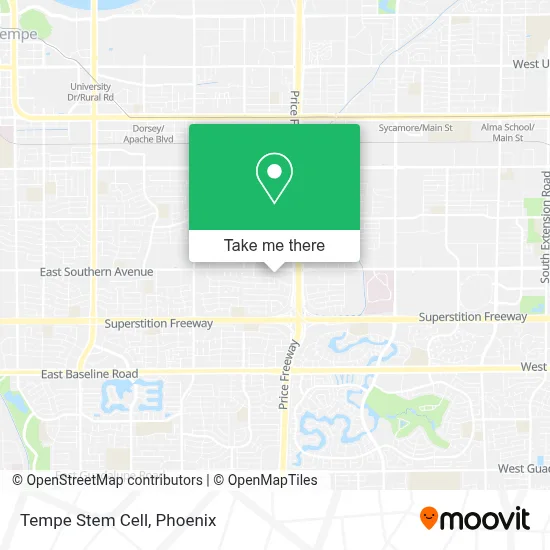 Tempe Stem Cell map