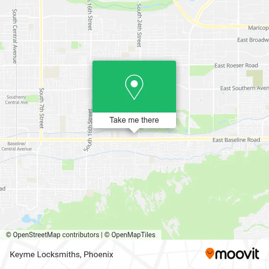 Keyme Locksmiths map