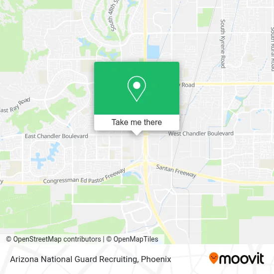 Arizona National Guard Recruiting map