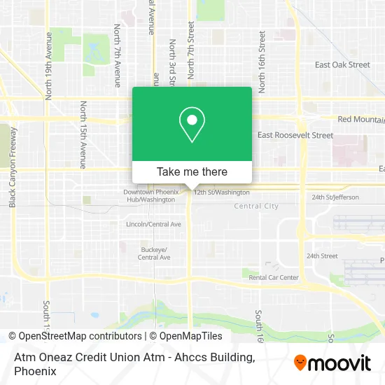 Atm Oneaz Credit Union Atm - Ahccs Building map
