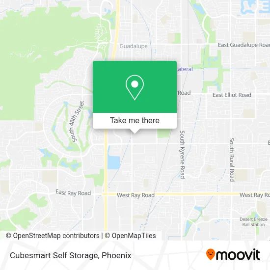 Cubesmart Self Storage map