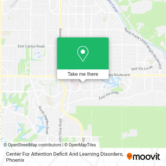 Center For Attention Deficit And Learning Disorders map
