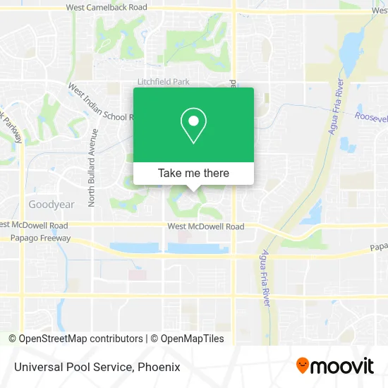 Universal Pool Service map