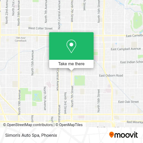 Simon's Auto Spa map
