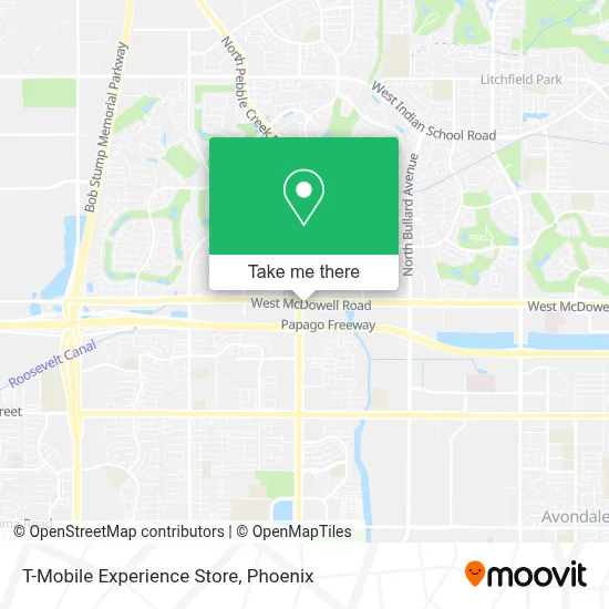 T-Mobile Experience Store map