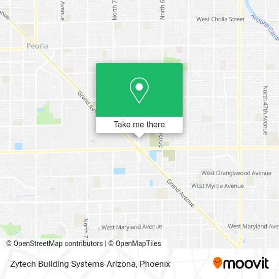 Zytech Building Systems-Arizona map