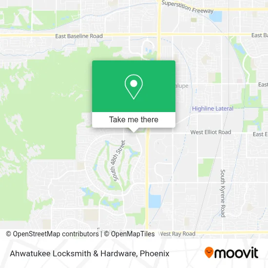 Ahwatukee Locksmith & Hardware map