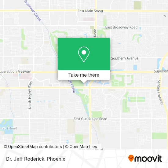 Dr. Jeff Roderick map