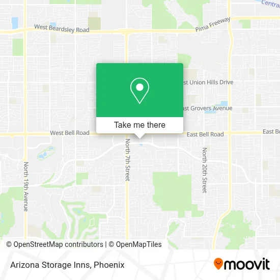 Arizona Storage Inns map