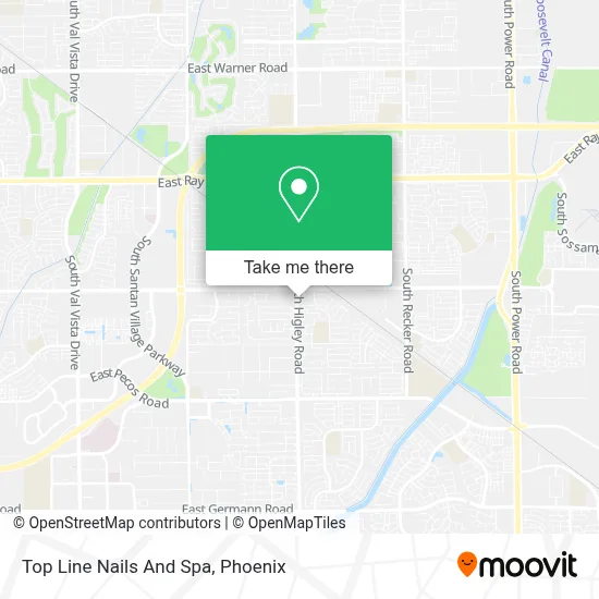 Top Line Nails And Spa map