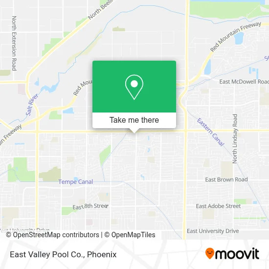 East Valley Pool Co. map