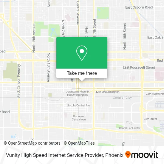 Vunity High Speed Internet Service Provider map