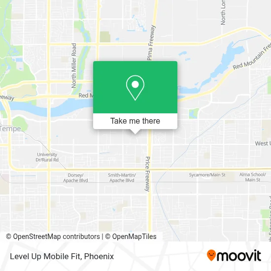 Level Up Mobile Fit map