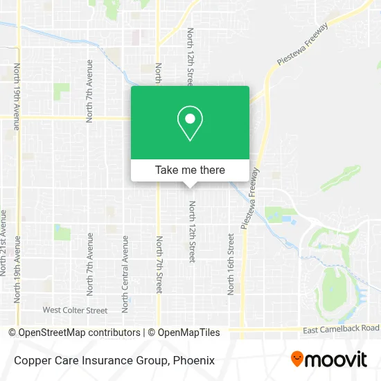 Copper Care Insurance Group map