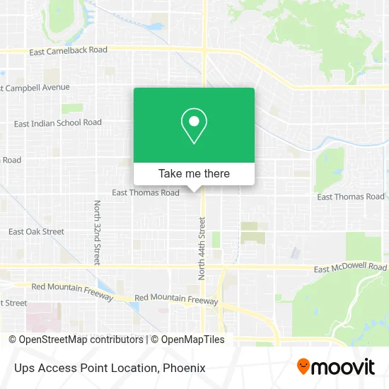 Ups Access Point Location map