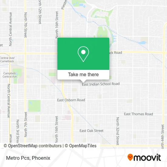 Metro Pcs map