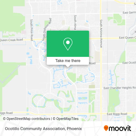 Ocotillo Community Association map