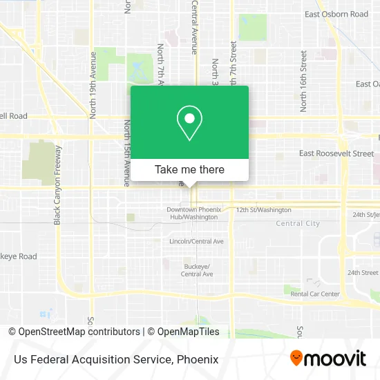 Us Federal Acquisition Service map