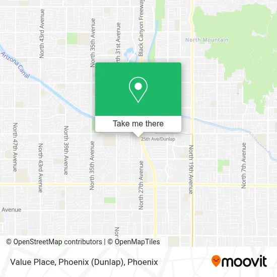 Value Place, Phoenix (Dunlap) map
