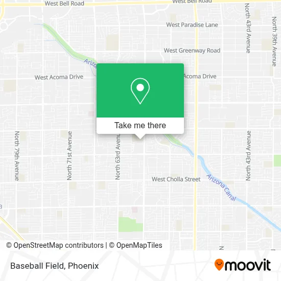Baseball Field map