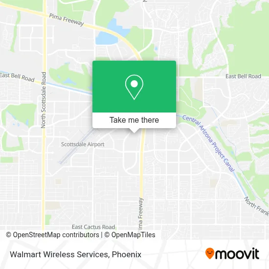 Walmart Wireless Services map