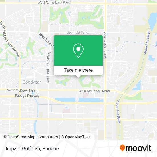 Impact Golf Lab map