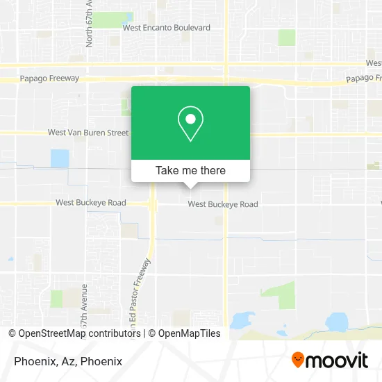 Phoenix, Az map