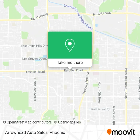 Arrowhead Auto Sales map