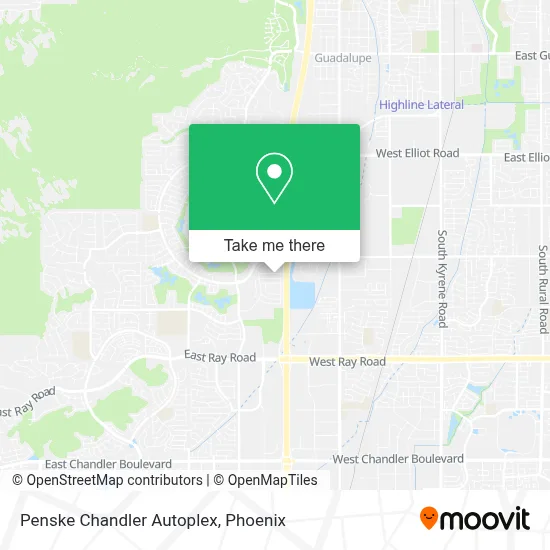 Penske Chandler Autoplex map