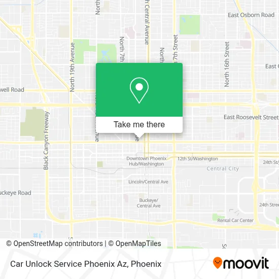 Car Unlock Service Phoenix Az map
