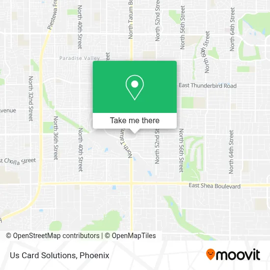 Us Card Solutions map