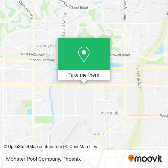 Monster Pool Company map
