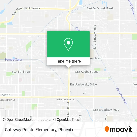 Gateway Pointe Elementary map