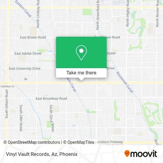 Vinyl Vault Records, Az map