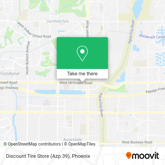 Discount Tire Store (Azp 39) map
