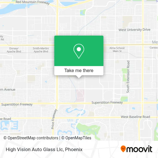 High Vision Auto Glass Llc map