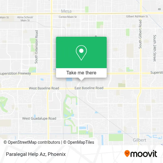 Paralegal Help Az map