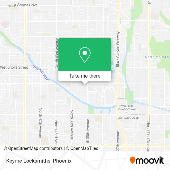 Keyme Locksmiths map