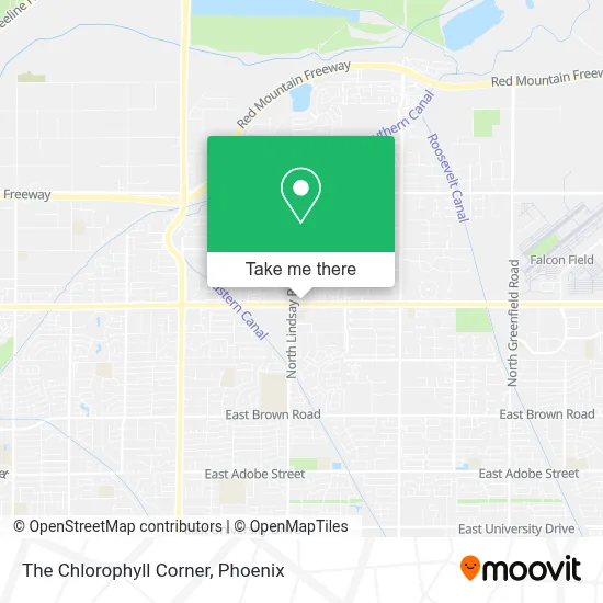 The Chlorophyll Corner map