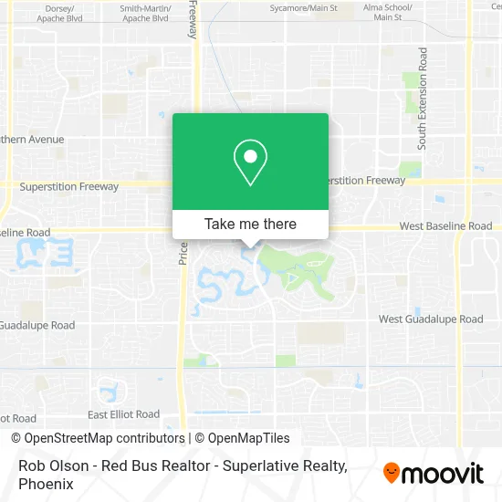 Rob Olson - Red Bus Realtor - Superlative Realty map